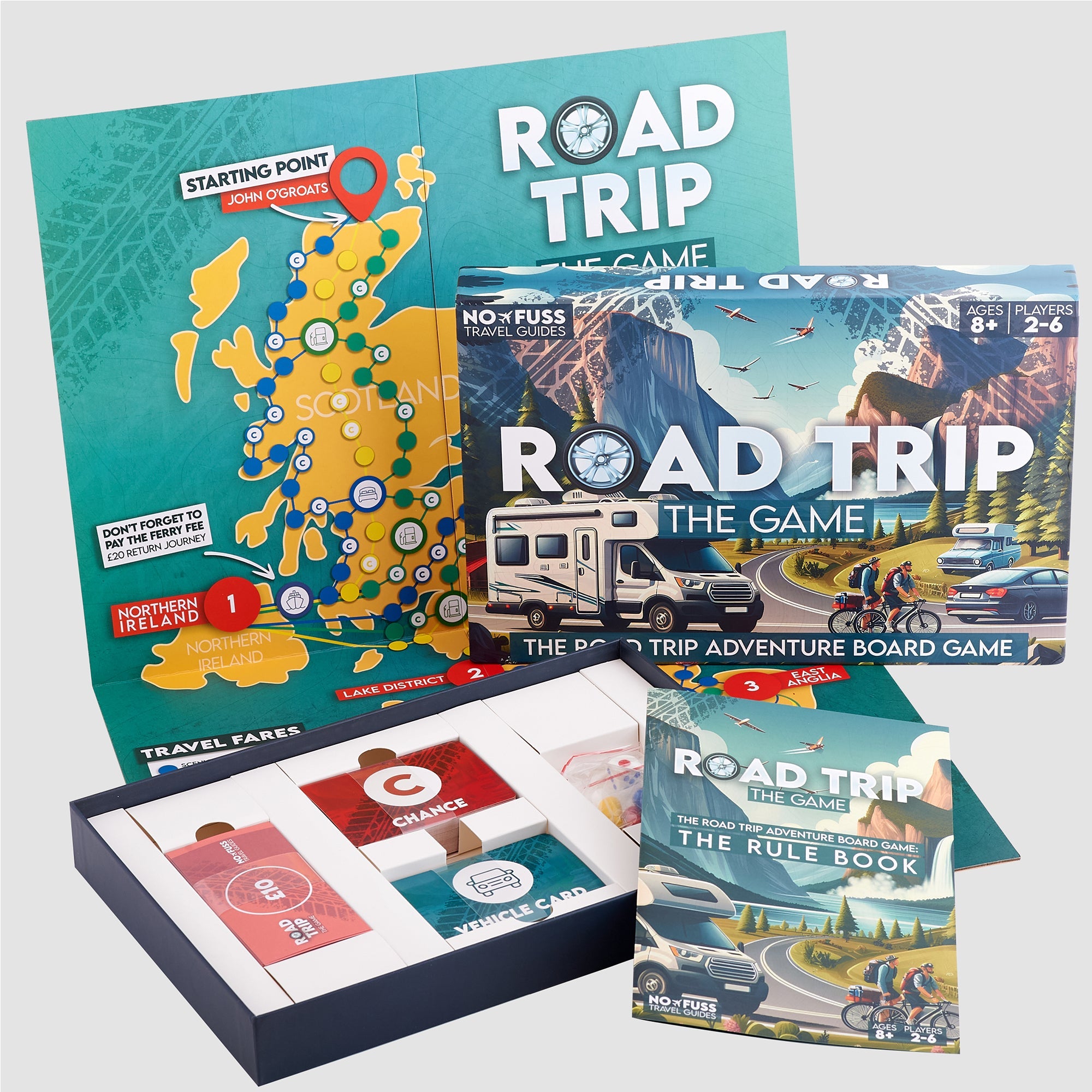Road Trip The Game - The Exhilarating Adventure Board Game for Family &amp; Friends image 0