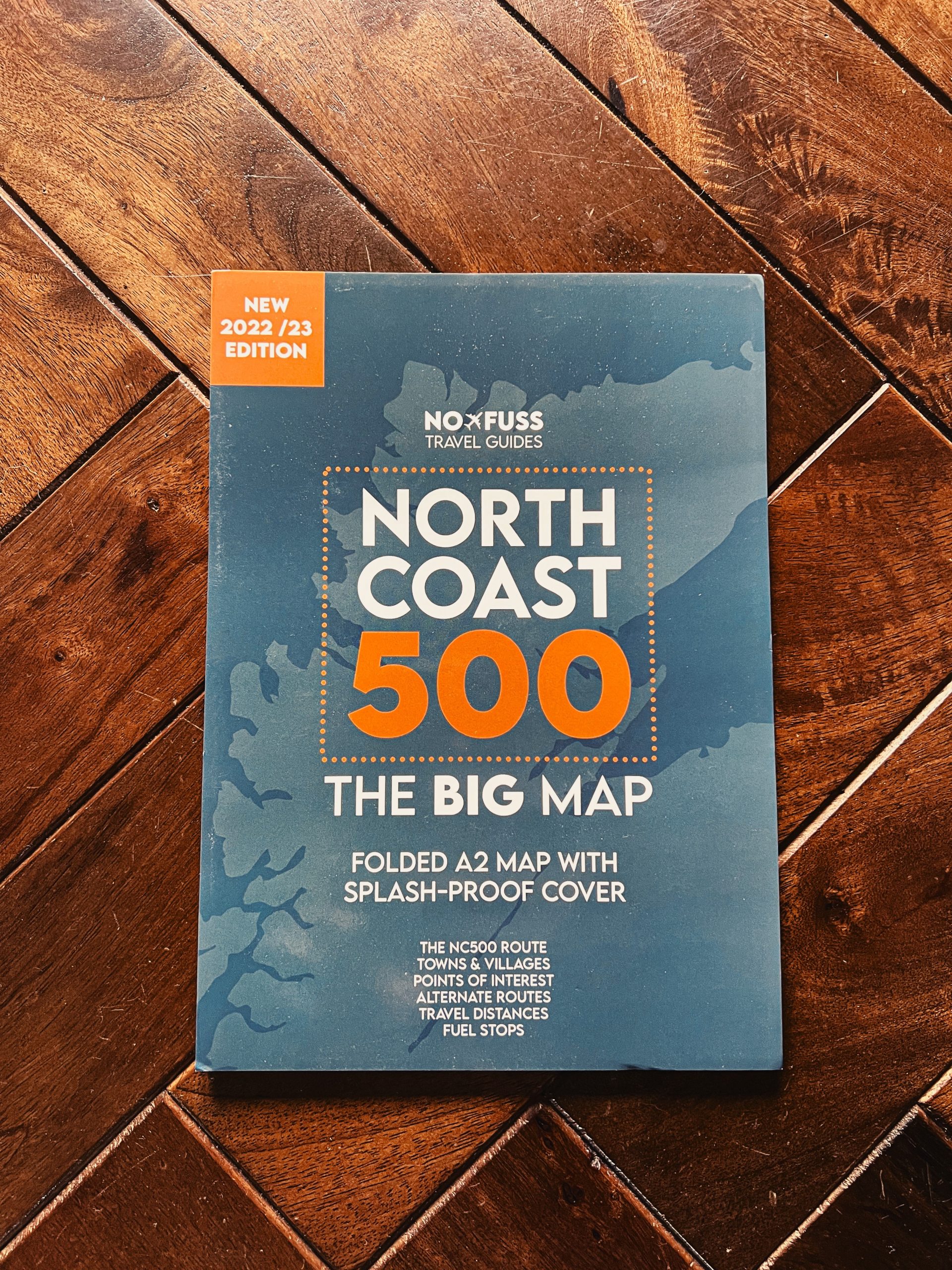 NC500 Map North Coast 500 The Big Map A2 Foldable Robbie Roams