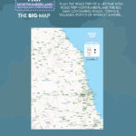 Road Trip Northumberland - The Big Map - A2 Foldable Splashproof Road Map - Image 2