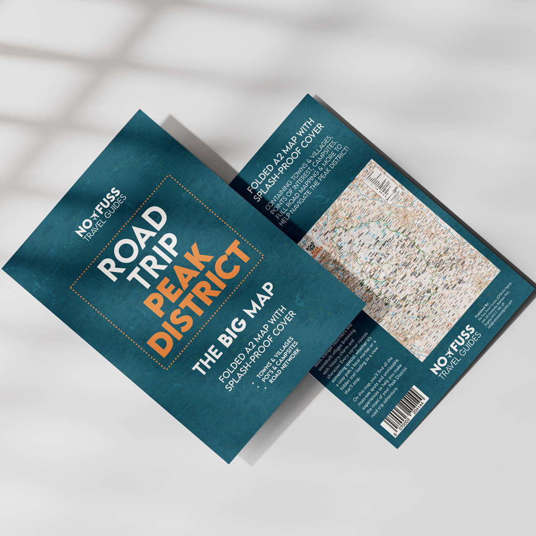 Road Trip Peak District – The Big Map – A2 Foldable Splashproof Road Map