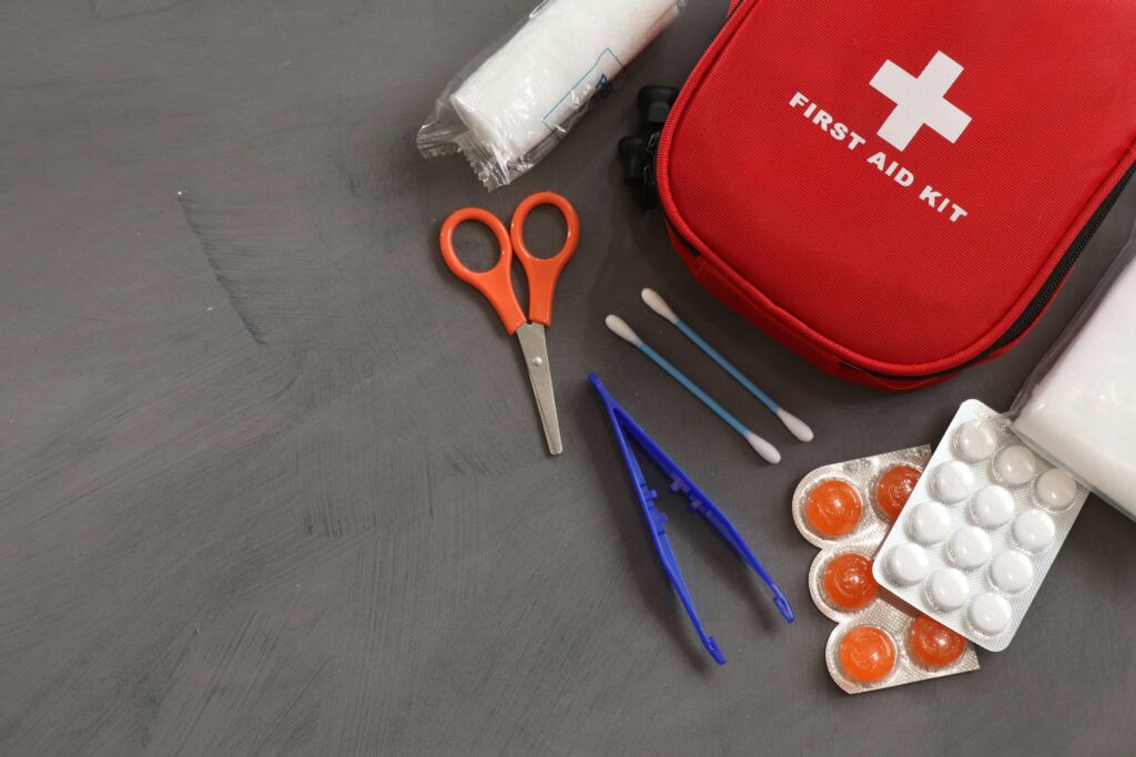 Road trip packing list: small first aid kit