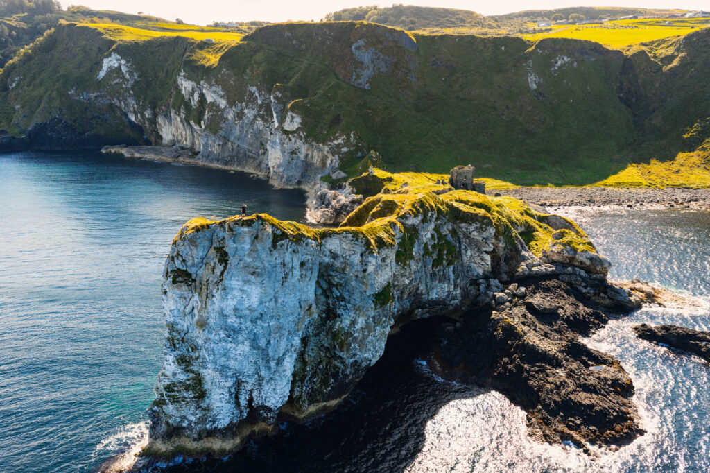 Northern Ireland: The Causeway Coastal Route. Kinbane Castle